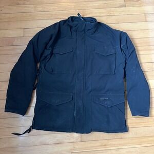 Canada Goose Constable Parka Mens Medium Black Down Jacket 4071M Made in Canada